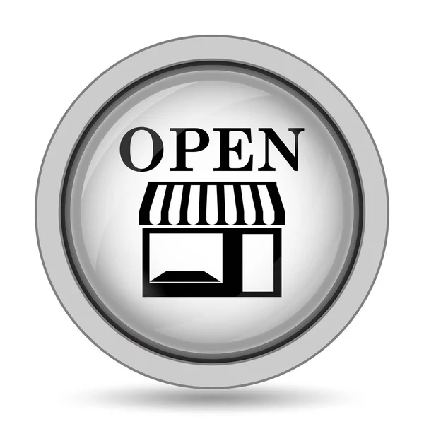 Open Store Icon Internet Button White Background — Stock Photo, Image