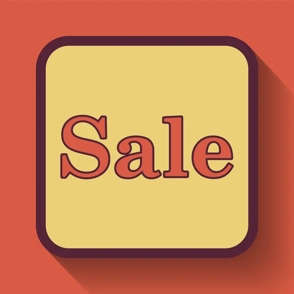 Sale Icon Colored Website Button Orange Background — Stock Photo, Image