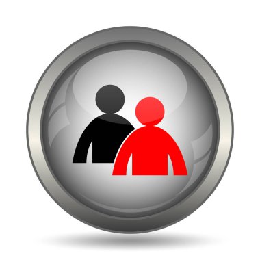 Siyah kutsal kişilerin resmi web sitesi düğme beyaz zemin üzerine danışmanlık