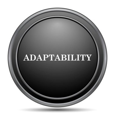 Adaptasyon siyah kutsal kişilerin resmi web sitesi düğme beyaz arka plan üzerinde