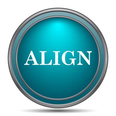 Simge hizalayın. Beyaz arka plan üzerinde Internet düğmesi