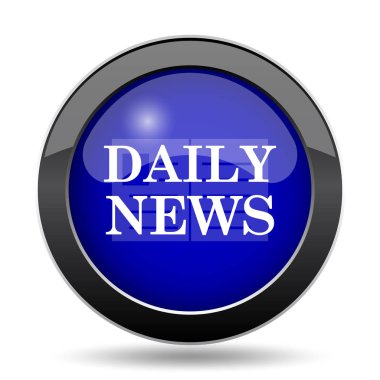 Günlük haber simgesi. Beyaz arka plan üzerinde Internet düğmesi