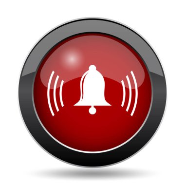 Zil simgesini. Beyaz arka plan üzerinde Internet düğmesi