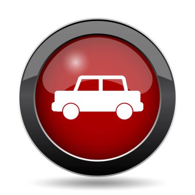 Araba simgesi. Beyaz arka plan üzerinde Internet düğmesi