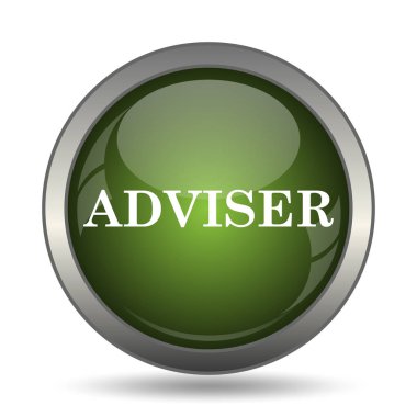 Danışmanı simgesi. Beyaz arka plan üzerinde Internet düğmesi.