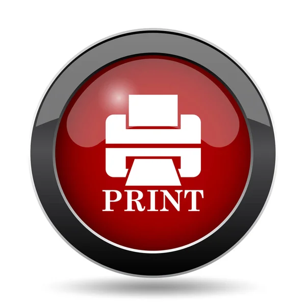 Printer met afdrukken pictogram van word — Stockfoto