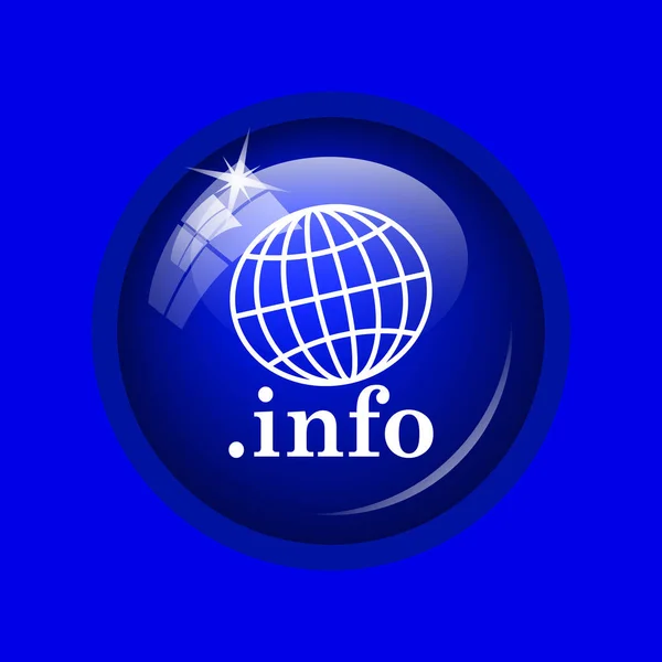 Info Icon Internet Button Blue Background — Stock Photo, Image