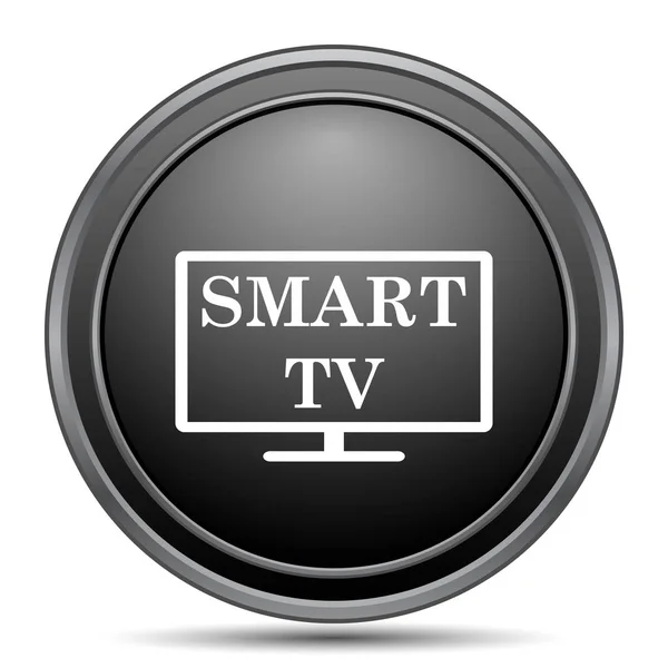 Smart Icon Black Website Button White Background — Stock Photo, Image