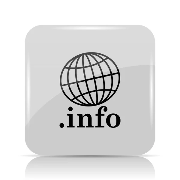 Info Icon Internet Button White Background — Stock Photo, Image