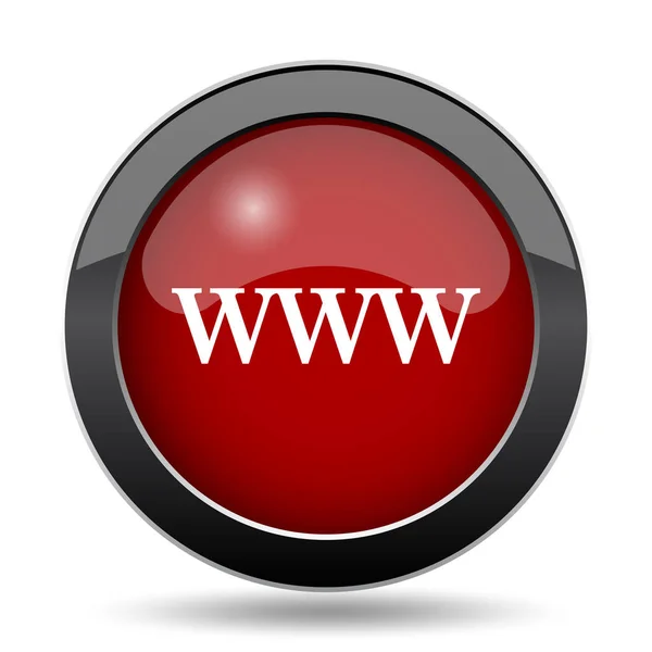 Www Symbol Internet Taste Auf Weißem Hintergrund — Stockfoto