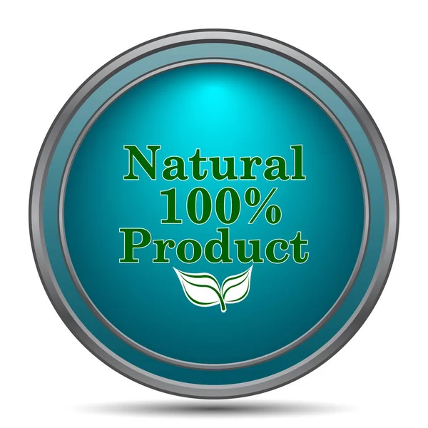 100 procent naturlig produktikonen — Stockfoto