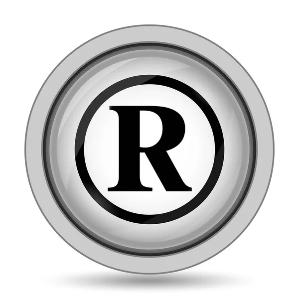 Registered Mark Icon Internet Button White Background — Stock Photo, Image