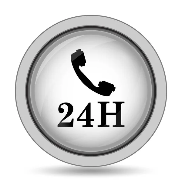 24h telefoonpictogram — Stockfoto