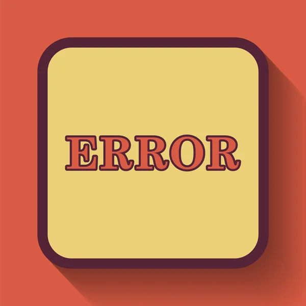 Icono de error —  Fotos de Stock