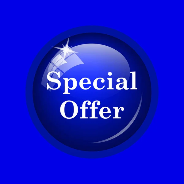Special Offer Icon Internet Button Blue Background — Stock Photo, Image