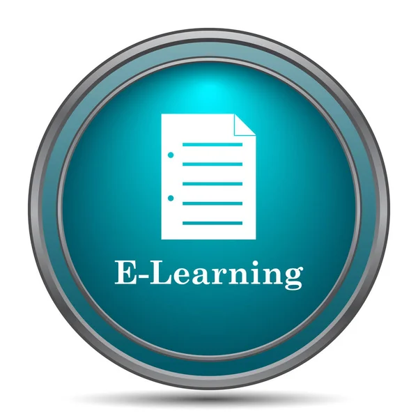 Icona e-learning — Foto Stock