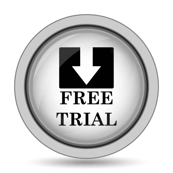 Free trial icon. Internet button on white background