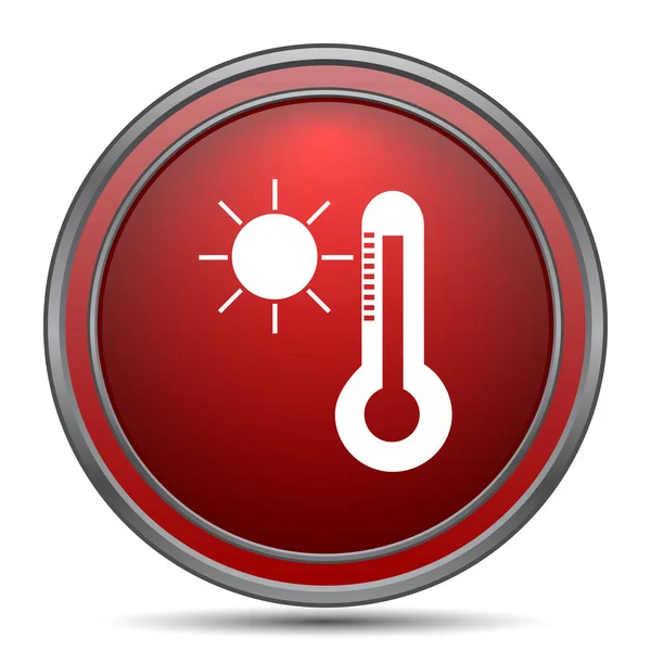 Sun and thermometer icon — Stock Photo, Image