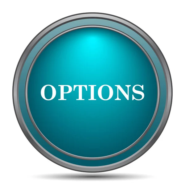 Options Icon Internet Button White Background — Stock Photo, Image