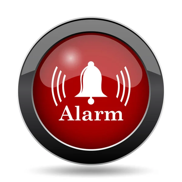 Alarm Icon Internet Button White Background — Stock Photo, Image