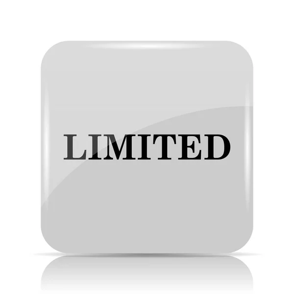 Limited Icon Internet Button White Background — Stock Photo, Image