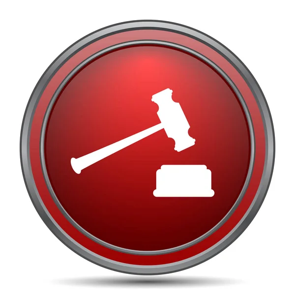 Judge hammer icon — Stock Photo, Image