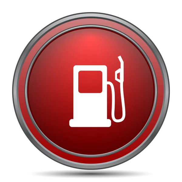气体泵图标 白色背景上的互联网按钮 — 图库照片