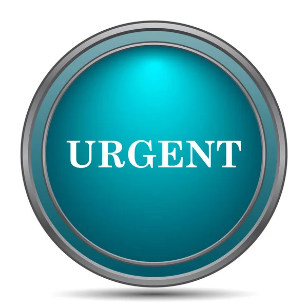 Urgent Icon Internet Button White Background — Stock Photo, Image