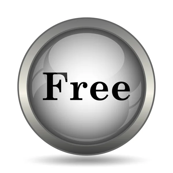 Ücretsiz Simge Siyah Web Sitesi Düğmesini Beyaz Arka Plan Üzerinde — Stok fotoğraf