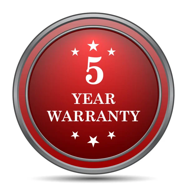 5 year warranty icon — Stock Photo, Image