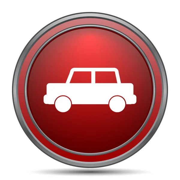 Car Icon Internet Button White Background — Stock Photo, Image