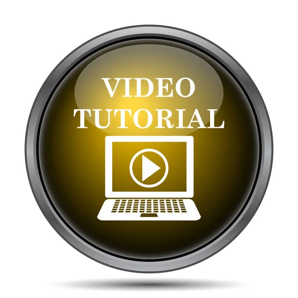 Ícone vídeo tutorial — Fotografia de Stock