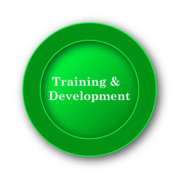 Training Development Icon Internet Button White Background — Stock Photo, Image