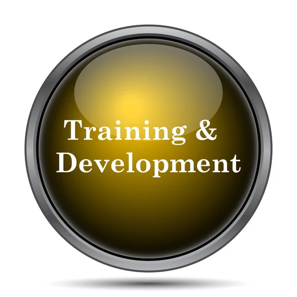 Training Development Icon Internet Button White Background — Stock Photo, Image