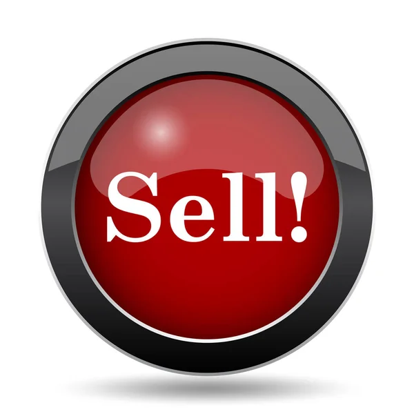 Sell icon. Internet button on white background