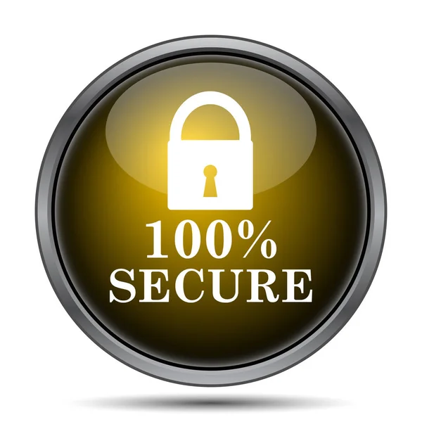 Icono 100% seguro — Foto de Stock