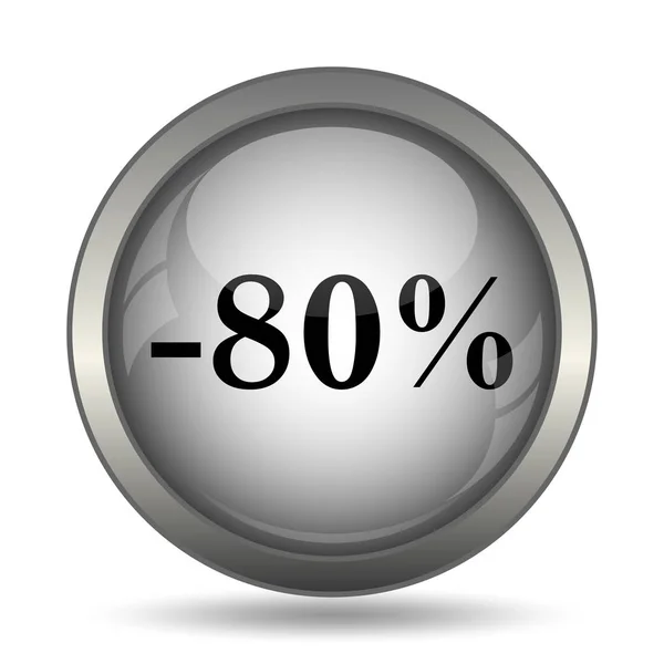 Ícone de desconto de 80 por cento — Fotografia de Stock