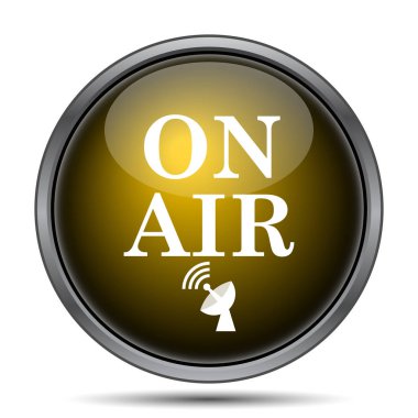 Hava simgesi. Beyaz arka plan üzerinde Internet düğmesi