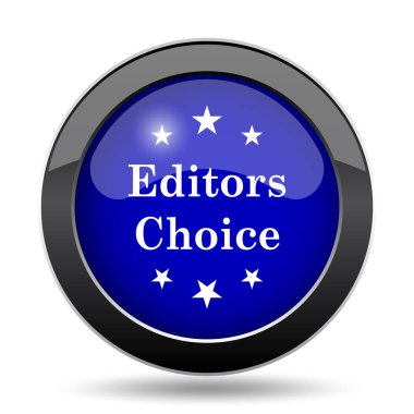 Editörler seçim simgesi. Beyaz arka plan üzerinde Internet düğmesi