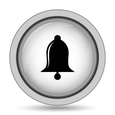 Zil simgesini. Beyaz arka plan üzerinde Internet düğmesi