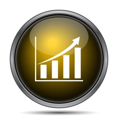 Grafik simgesini. Beyaz arka plan üzerinde Internet düğmesi