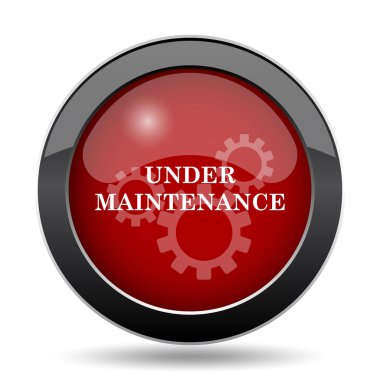 Bakım simgenin altında. Beyaz arka plan üzerinde Internet düğmesi