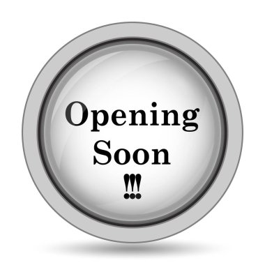 Yakında simge açılıyor. Beyaz arka plan üzerinde Internet düğmesi