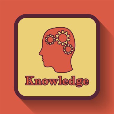 Bilgi simgesi, Web sitesi düğmesini turuncu arka plan üzerinde renkli