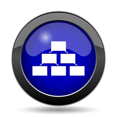 Kuruluş şeması simgesi. Beyaz arka plan üzerinde Internet düğmesi