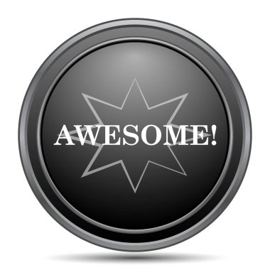 Beyaz arka plan üzerinde harika kutsal kişilerin resmi, siyah Web sitesi düğme