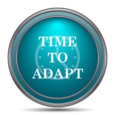 Simge uyum için zaman. Beyaz arka plan üzerinde Internet düğmesi