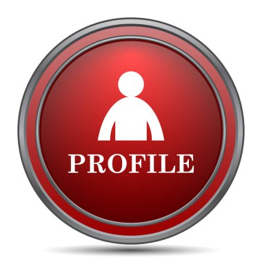 Profil simgesi. Beyaz arka plan üzerinde Internet düğmesi