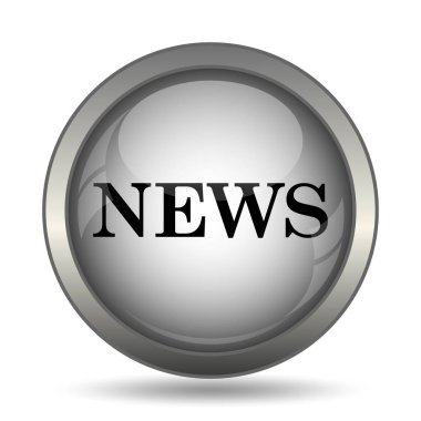 Haber siyah kutsal kişilerin resmi web sitesi düğme beyaz arka plan üzerinde