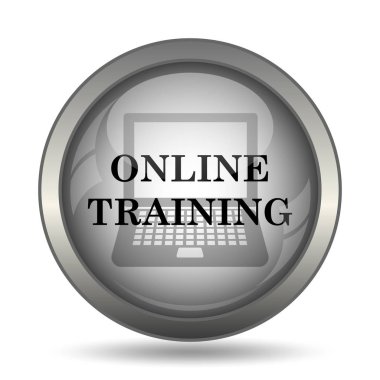 Siyah kutsal kişilerin resmi web sitesi düğme beyaz zemin üzerine eğitim online